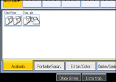 Ilustraci&oacute;n de la pantalla del panel de operaciones