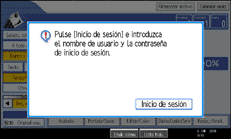 Ilustraci&oacute;n de la pantalla del panel de operaciones