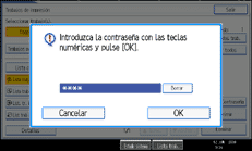 Ilustraci&oacute;n de la pantalla del panel de operaciones