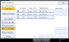 Ilustraci&oacute;n de la pantalla del panel de operaciones