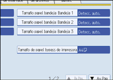 Ilustraci&oacute;n de la pantalla del panel de operaciones