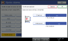 Ilustraci&oacute;n de la pantalla del panel de operaciones