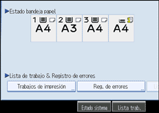 Ilustraci&oacute;n de la pantalla del panel de operaciones