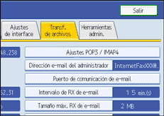Ilustración del panel de operaciones