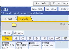 Ilustración del panel de operaciones