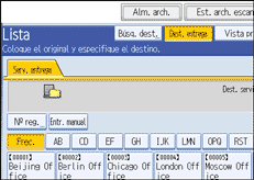 Ilustración del panel de operaciones