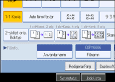 Bild av användarpanelen