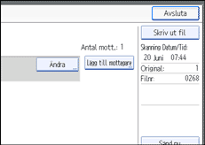 Bild på användarpanelen