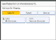 Bild på användarpanelen