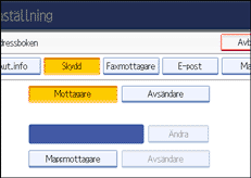 Bild på användarpanelen