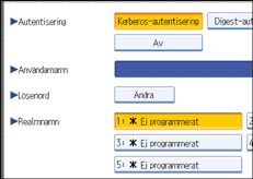 Bild på användarpanelen