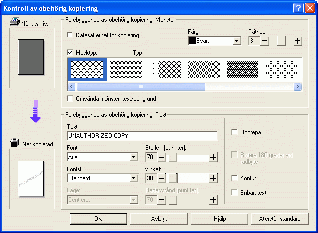 Bild av drivrutinskärmen