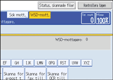Bild på användarpanelens skärm