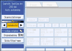 Bild på användarpanelens skärm
