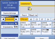 Bild på användarpanelens skärm