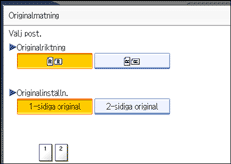 Bild på användarpanelens skärm