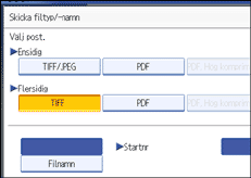 Bild på användarpanelens skärm