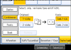 Schermafbeelding bedieningspaneel