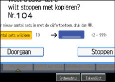 Schermafbeelding bedieningspaneel