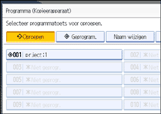 Schermafbeelding bedieningspaneel