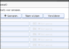 Schermafbeelding bedieningspaneel