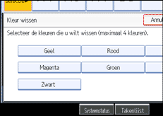 Schermafbeelding bedieningspaneel
