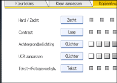 Schermafbeelding bedieningspaneel