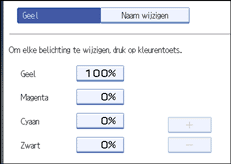 Schermafbeelding bedieningspaneel