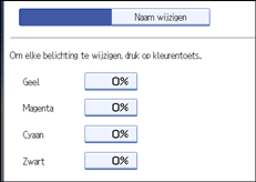Schermafbeelding bedieningspaneel