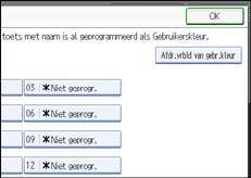 Schermafbeelding bedieningspaneel