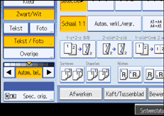 Schermafbeelding bedieningspaneel