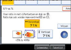 Schermafbeelding bedieningspaneel
