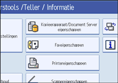 Schermafbeelding bedieningspaneel
