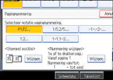 Schermafbeelding bedieningspaneel