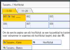 Schermafbeelding bedieningspaneel
