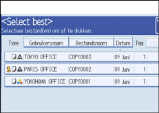 Schermafbeelding bedieningspaneel
