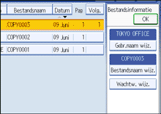 Schermafbeelding bedieningspaneel