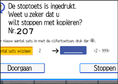 Schermafbeelding bedieningspaneel