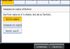 Schermafbeelding bedieningspaneel