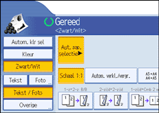 Schermafbeelding bedieningspaneel