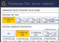 Schermafbeelding bedieningspaneel
