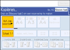 Schermafbeelding bedieningspaneel
