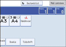 Schermafbeelding bedieningspaneel