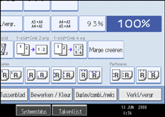 Schermafbeelding bedieningspaneel