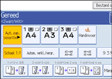 Schermafbeelding bedieningspaneel