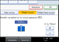 Schermafbeelding bedieningspaneel