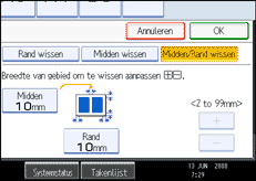 Schermafbeelding bedieningspaneel