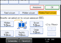 Schermafbeelding bedieningspaneel