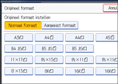 Schermafbeelding bedieningspaneel