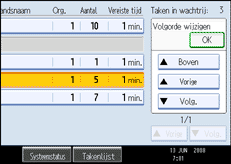 Schermafbeelding bedieningspaneel